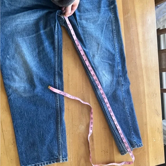 Vintage Levi's Orange Tab 540 Relaxed Fit Faded Dad Jeans Blue Wash Baggy 37x29